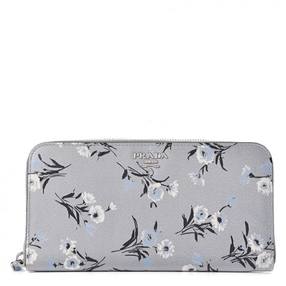 長財布 PRADA SAFFIANO ROSE PRINTED WALLET Prada Rose Printed Saffiano Wallet | Consign of the Times ™