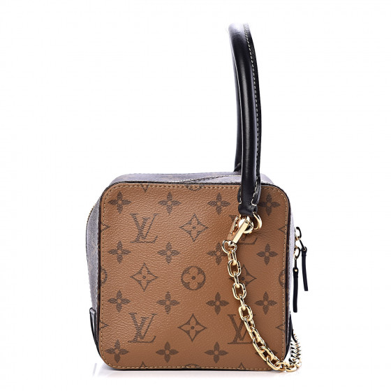 Louis Vuitton ダークブラウン バッグ LOUIS VUITTON Reverse Monogram Square Bag 448581 | FASHIONPHILE