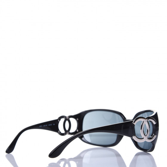 CHANEL CC Sunglasses 6014 Black 731984 | FASHIONPHILE
