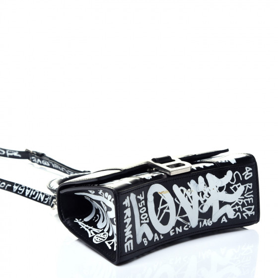 BALENCIAGA バッグ BALENCIAGA Smooth Calfskin Graffiti Hourglass Top Handle Bag