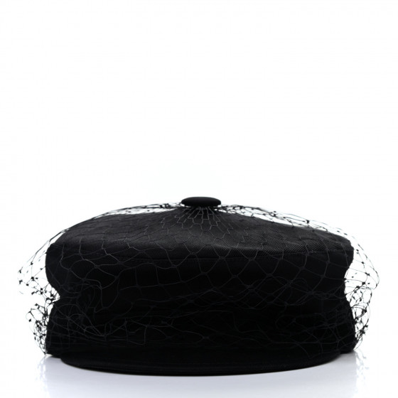 ディオール　Arty キャップ CHRISTIAN DIOR Cotton Canvas Arty Cap with Veil 57 Black