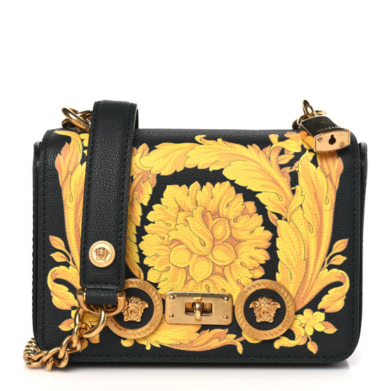 ショルダーバッグ・ポシェット VERSACE CROSSBODY BAGS BLACK/GOLD - WHITE/GOLD New Versace Crossbody Bag Medusa Logo Small Purse Clutch