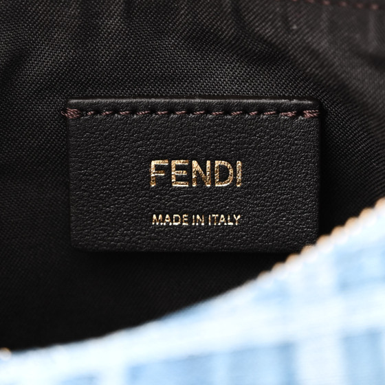 【関税&送料込】Fendi Embroidered Denim Small Roll Reversibl FENDI Denim Baguette Bag – LOZURI®