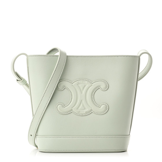 ショルダーバッグ・ポシェット Celine Small Bucket Cuir Triomphe In Smooth Leather CELINE Smooth Calfskin Small Cuir Triomphe Bucket Bag Tan