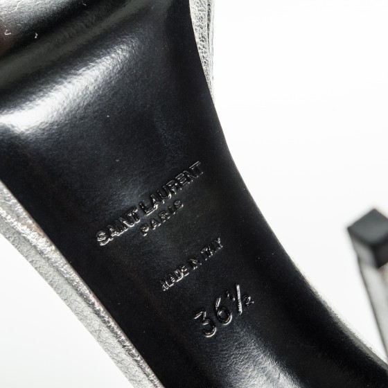 SAINT LAURENT PARIS パンプス シルバー　36.5 YSL Paris Yves Saint Laurent Classic Pumps Silver Womens