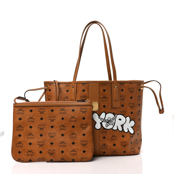 素晴らしい外見 MCM Visetos Medium Liz Reversible City Series New York バッグ