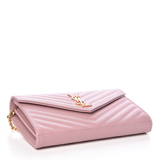 SAINT LAURENT Grain De Poudre Matelasse Chevron Monogram