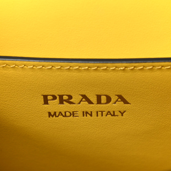 PRADA Saffiano Cuir Calfskin Monochrome Envelope Flap Chain