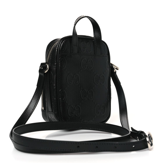 【GUCCI 】Tennis 20 GG Embossed Two-Tone Messenger Bag GUCCI Calfskin GG Tennis Embossed Messenger Bag Mystic White