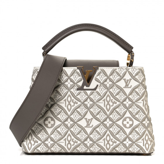 LOUIS VUITTON Calfskin Since 1854 Embroidered Capucines BB