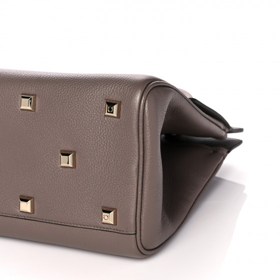 SALVATORE FERRAGAMO Calfskin Studio Bag Caraway Seed 1252000