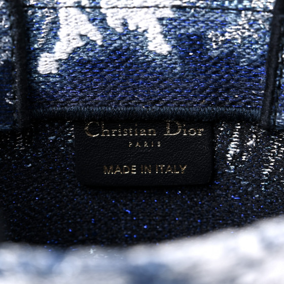 mmmyyy⭐️ DIOR CHRISTIAN DIOR Canvas Embroidered Tie Dye Vertical Book Tote