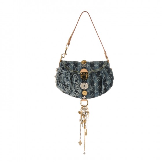 LOUIS VUITTON Denim Raye Judy Blame Mini Pleaty 167624