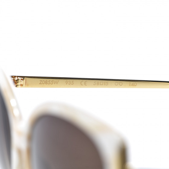 LOUIS VUITTON Garance Sunglasses Z0855W Ivory 532953