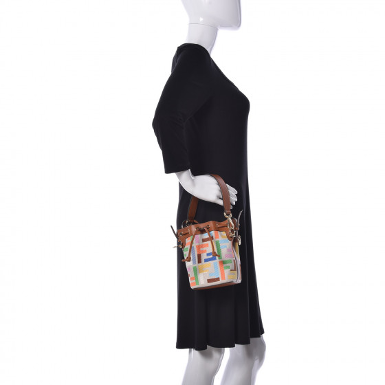 FENDI Kuban Canvas Vitello King F is Fendi FF Embroidered