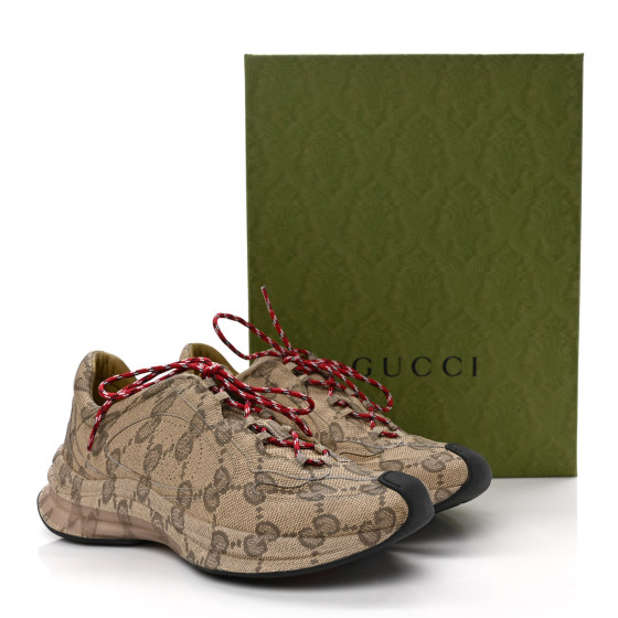 【GUCCI】SNEAKER LEATHER ULTRALIGHT PLUME◆812713AAECR GUCCI Ultralight Plume Calfskin Monogram Printed Mens Gucci