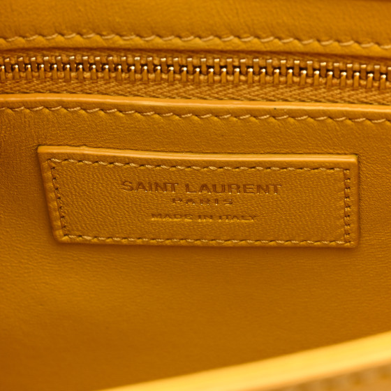 SAINT LAURENT Eelskin Le 5 A 7 Hobo Mimosa Yellow 1479722