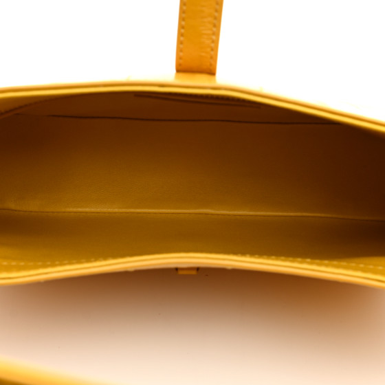 SAINT LAURENT Eelskin Le 5 A 7 Hobo Mimosa Yellow 1479722