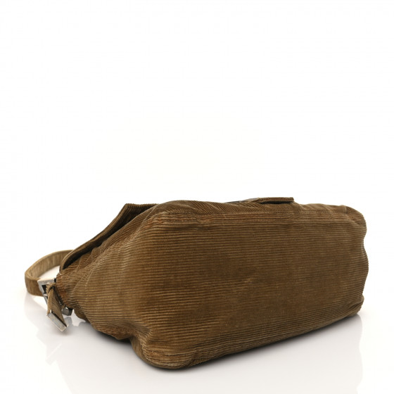 FENDI Corduroy Mama Baguette Beige 1093216 | FASHIONPHILE