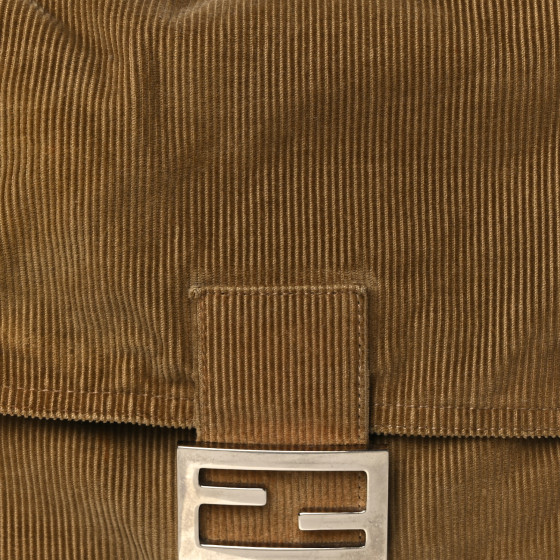 FENDI Corduroy Mama Baguette Beige 1093216 | FASHIONPHILE