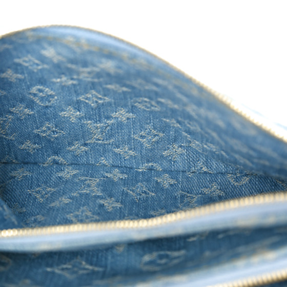 送料込◆希少品♪【LOUIS VUITTON】Liv Pochette Sky Blue Denim Louis Vuitton Denim Liv Pochette M83532– TC