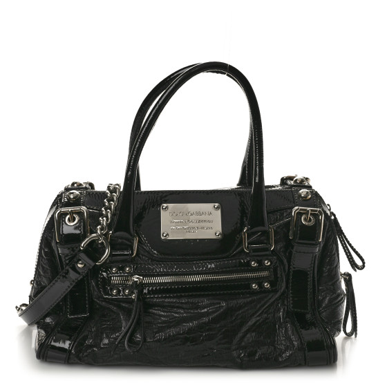 DOLCE & GABBANA Naplak Vernice Miss Easy Way Boston Bag