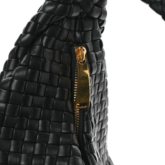 BOTTEGA VENETA Lambskin Intrecciato Padded Jodie Black