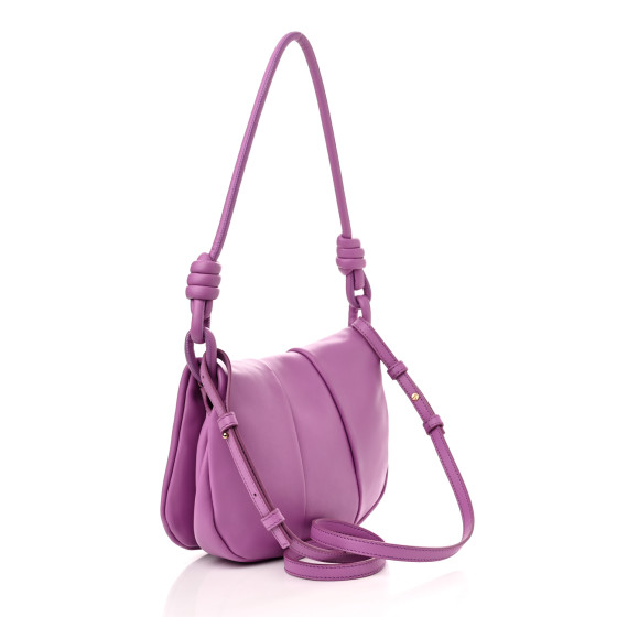 ショルダーバッグ・ポシェット Loewe Lilac Nappa Leather Paseo Shoulder Bag LOEWE Shiny Nappa Calfskin Paseo Satchel Rockrose 1376456
