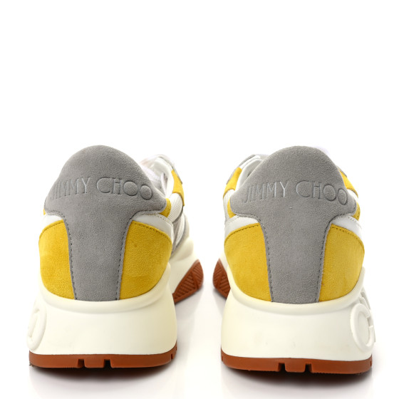 JIMMY CHOO Nappa Mesh Suede Womens Landon Low Top Sneakers