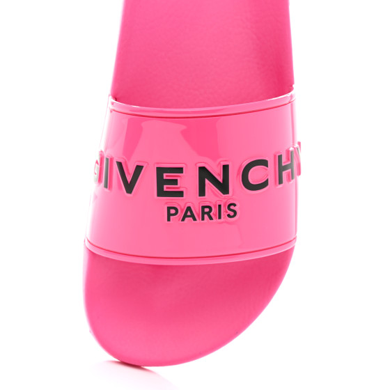 GIVENCHY Rubber Womens Logo Womens Pool Slides 38 Sandals
