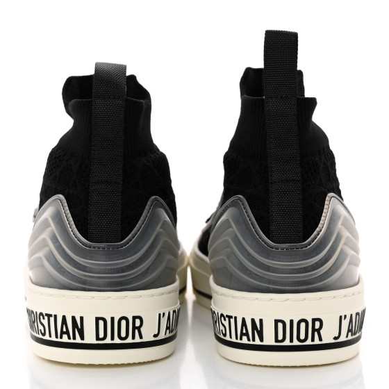 Christian Dior　コットンダイヤモンドチェックハイネック Dior Marinière Twinset White and Black Blended Cotton and