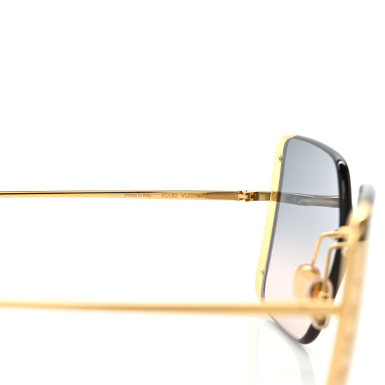LOUIS VUITTON Metal LV Moon Square Sunglasses Z1994U Gold
