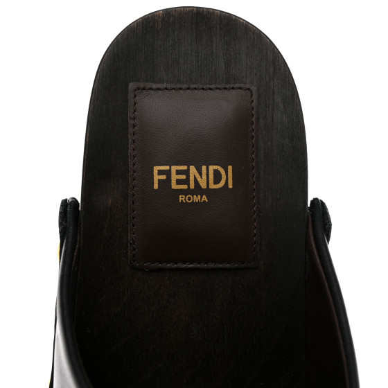 サンダル・ミュール Fendi Black Nappa Leather Baguette Mules Fendi Black Nappa Leather Baguette Mules | italist