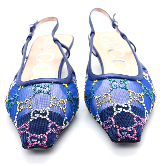 GUCCI フラットサンダル 35.5 GUCCI ブラック フラットサンダル - メルカリ