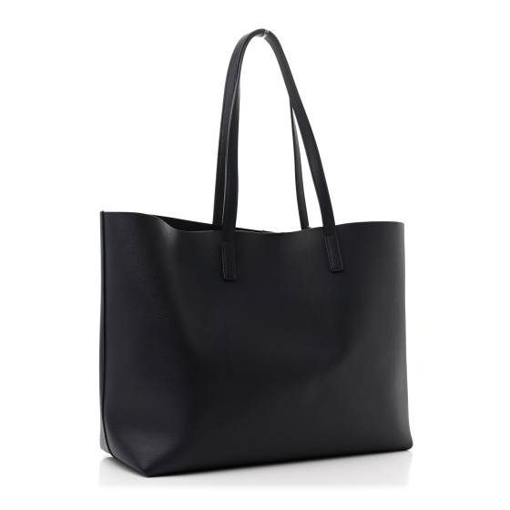 トートバッグ SAINT LAURENT Woman Tote bags Black 42186302G9W1000 SAINT LAURENT Calfskin Large Shopping Tote Deep Marine