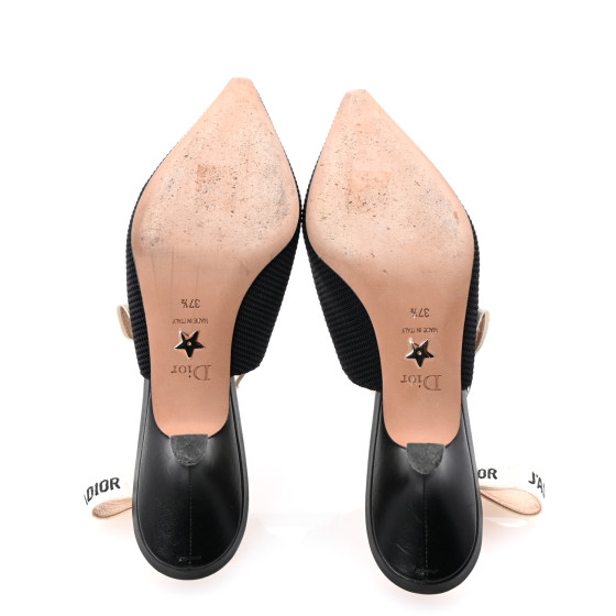 CHRISTIAN DIOR Technical Canvas Ribbon J Adior Slingback