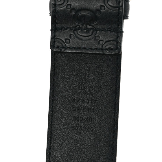 GUCCI ベルト ブラック 100/40 GUCCI Guccissima Signature 40mm Belt 100 40 Black 1671519