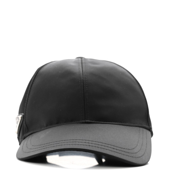 PRADA Re-Nylon Mens Baseball Cap XL Black 1677812 | FASHIONPHILE