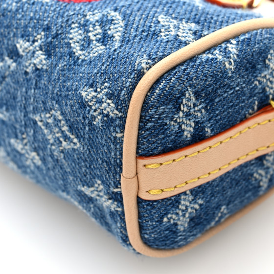 【LOUIS VUITTON x TM】Cherry Micro Speedy Denim Bag Charm louis-vuitton--