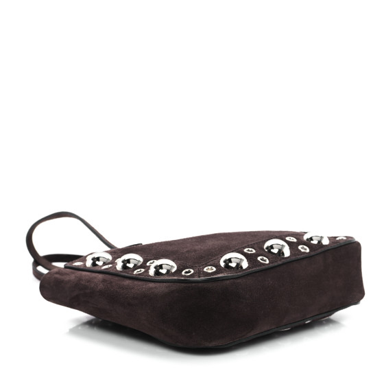 【関税&送料込】Valentino Garavani Mini Tote Nellcote Ri VALENTINO GARAVANI Nellcôte mini embellished suede tote