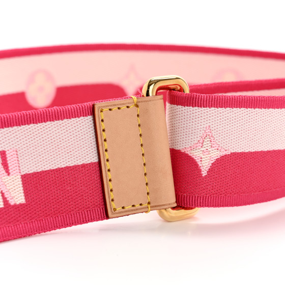 LOUIS VUITTON Jacquard Neverfull BB Shoulder Strap Pink