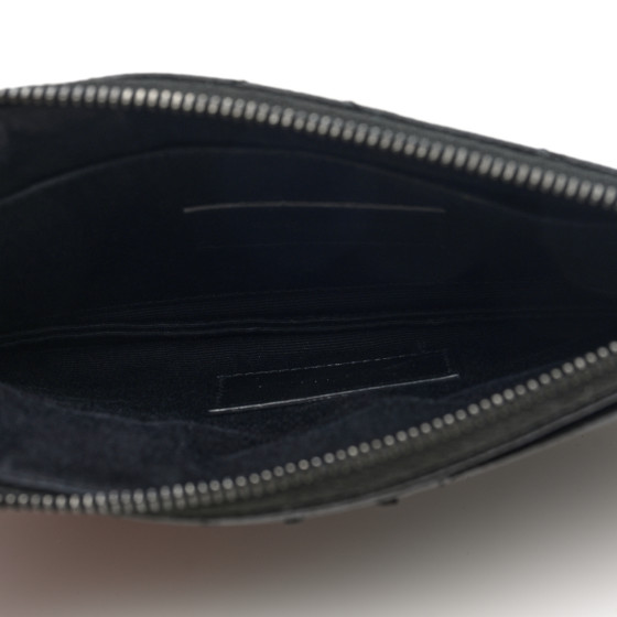 【関税&送料込み】Saint Laurent Pcc(345Y)Mo Grain De Poudr SAINT LAURENT Grain De Poudre Chevron Monogram Monochrome