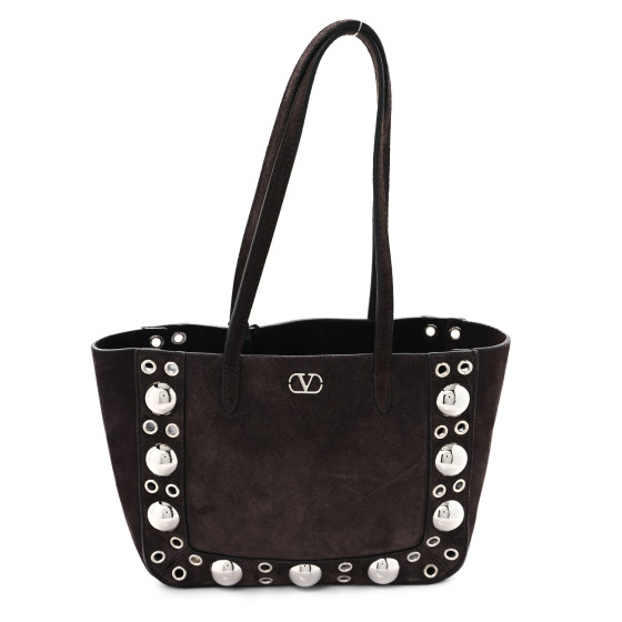 ハンドバッグ VALENTINO GARAVANI NELLCOTE MINI TOTE BAG VALENTINO GARAVANI Nellcôte mini embellished suede tote