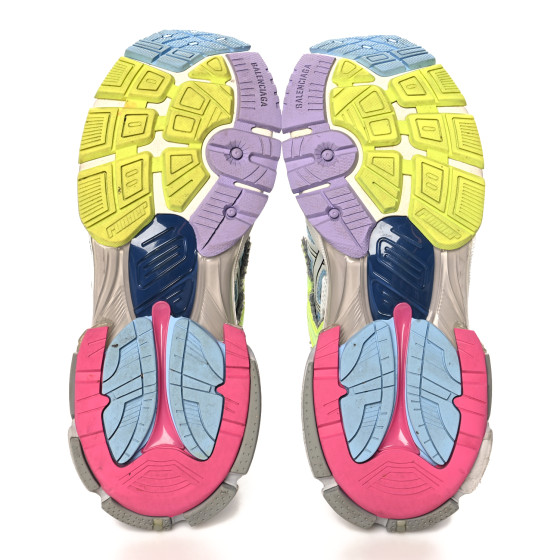 まる BALENCIAGA Mesh Rubber Womens Runner Sneakers 39 Multicolor
