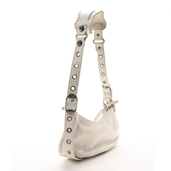 ショルダーバッグ・ポシェット Balenciaga Le Cagole Sing Shoulder Bag In Arena Leather BALENCIAGA Agneau Arena Le Cagole Shoulder Bag XS Mint Green