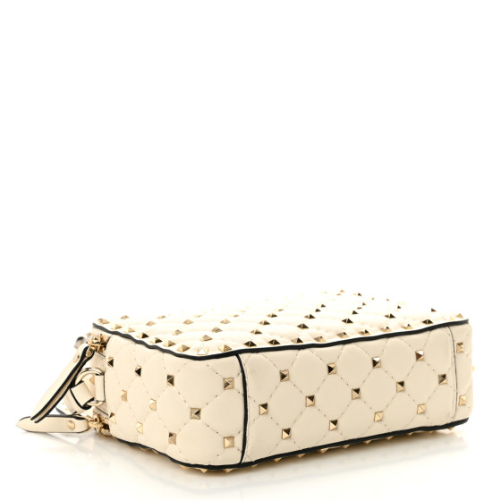 VALENTINO GARAVANI Nappa Rockstud Spike Double Zip Camera