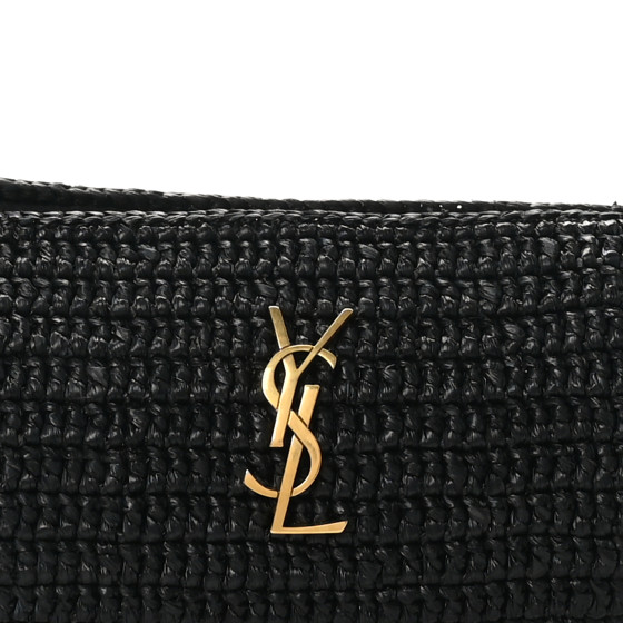 【SAINT LAURENT】CASSANDRE SMALL CYLINDER BAG IN RAFFIA 307558-37164-SAINT-LAURENT-