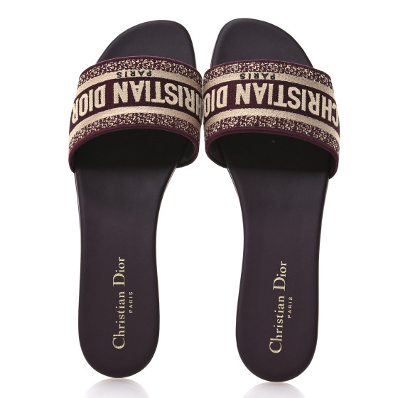 DIOR Dwayミュール CHRISTIAN DIOR Canvas Embroidered Dway