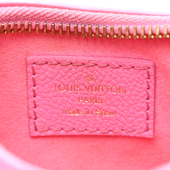 LOUIS VUITTON Empreinte Monogram Mini Moon Rose Lollipop
