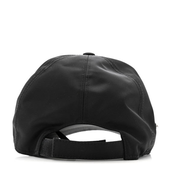PRADA Re-Nylon Mens Baseball Cap XL Black 1677812 | FASHIONPHILE